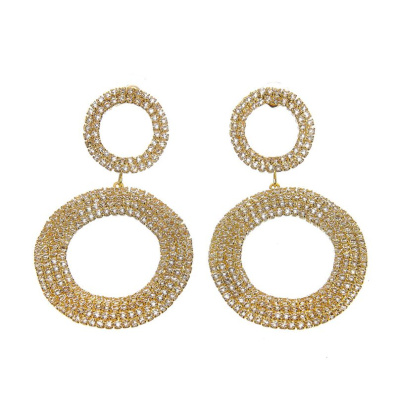 Κρεμαστά σκουλαρίκια με πέτρες lyod 7-2-4 - Χρυσό