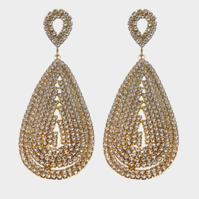 Κρεμαστά σκουλαρίκια με πέτρες lyod 7-9-1 - Χρυσό