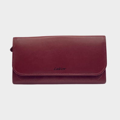 Μεγάλο Δερμάτινο Πορτοφόλι Lavor 1-3579 Μπορντό