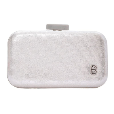 Τσάντα φάκελος clutch -JH-21977 - Ασημί
