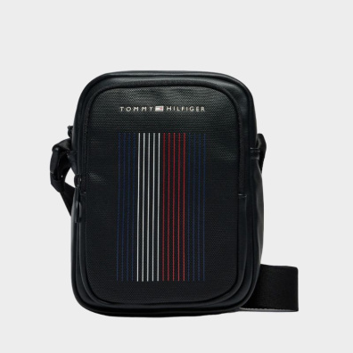 Τσαντάκι Χιαστί Tommy Hilfiger AM0AM12457-BDS Μαύρο