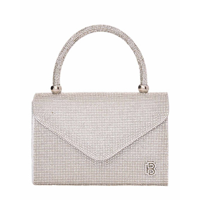 Τσάντα φάκελος clutch JH2209 - Ασημί