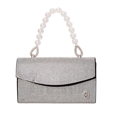 Τσάντα φάκελος clutch JH2210 - Ασπρο/Μαύρο