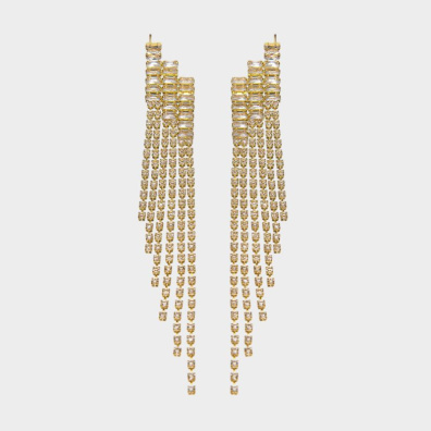 Κρεμαστά σκουλαρίκια με πέτρες lyod 4-5-1 - Χρυσό