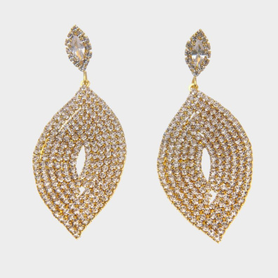 Κρεμαστά σκουλαρίκια με πέτρες lyod 5-1 - Χρυσό