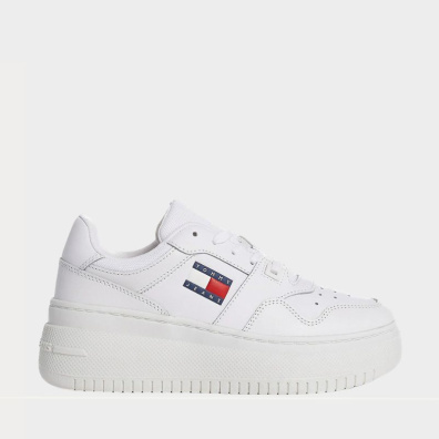 Sneaker Tommy Hilfiger Retro Basket Flatform EN0EN02506-YBS Άσπρο