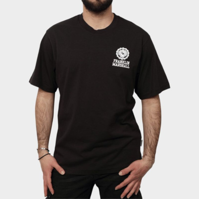 T-shirt Franklin & Marshall JM3012.000.1009P01.980 Μαύρο