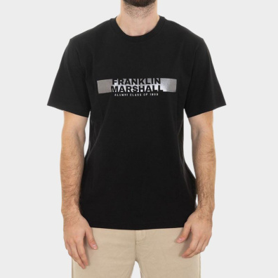 T-shirt Franklin & Marshall JM3292.000.1012P01.980 Μαύρο