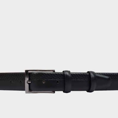 Δερμάτινη Ζώνη Stefano Mario BSTM222305-1 Μαύρο