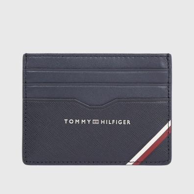 Δερμάτινη Καρτοθήκη Tommy Hilifiger AM0AM11583-DW6 Μαύρο