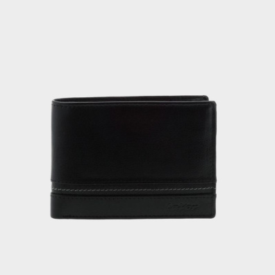 Δερμάτινο Πορτοφόλι Lavor 1-3788 Μαύρο