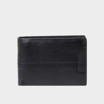 Δερμάτινο Πορτοφόλι Lavor 1-3813 Μαύρο