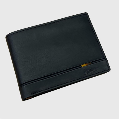 Δερμάτινο Πορτοφόλι Lavor 1-6084 Μαύρο