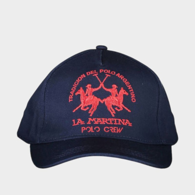 Καπέλο Jockey Με Κόκκινο Print La Martina XUH002-TW099-B7333 Σκούρο Μπλε