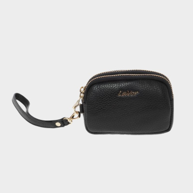 Μικρό Δερμάτινο Πορτοφόλι Lavor 1-5990 Μαύρο