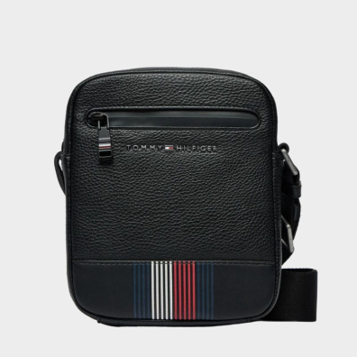 Τσαντάκι Ώμου-Χιαστί Tommy Hilfiger AM0AM12484-BDS Μαύρο