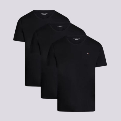 Τ-Shirt Tommy Hilfiger Σετ 3 Τεμαχίων UM0UM03379-0SI Μαύρο