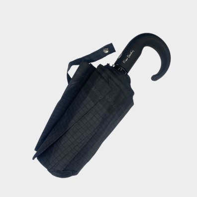 Aυτόματη Ομπρέλα Με Γυριστό Χέρι Pierre Cardin MS-2450GAV Τετράγωνο Print Γκρι