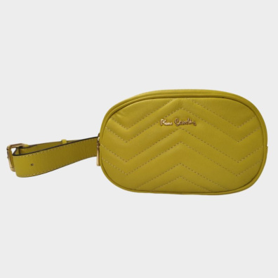 Δερμάτινη Τσάντα Μέσης Pierre Cardin 1649 Lime Κίτρινο