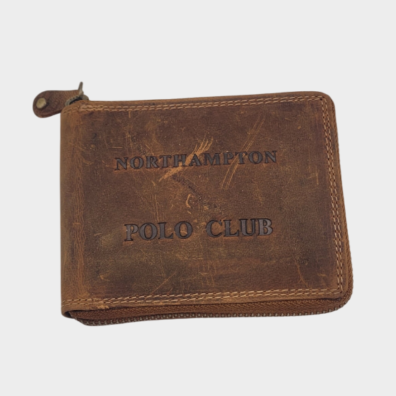 Δερμάτινο Πορτοφόλι Με Φερμουάρ Polo Club IN-1108 Ταμπά