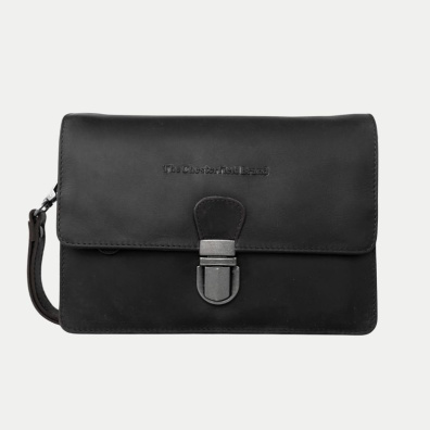 Δερμάτινο Τσαντάκι Ώμου-Χιαστί Chesterfield C48.127000 Μαύρο