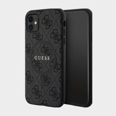 Θήκη Κινητού iPhone 11 6.1" Guess 4G Collection MagSafe GUHMN61G4GFRK Μαύρο
