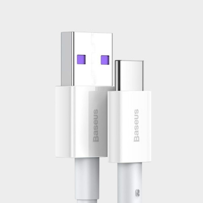 Καλώδιο Φόρτισης Baseus Superior Usb 2.0 Cable USB-C Male - USB-A Male CATYS-A02 Λευκό 2m