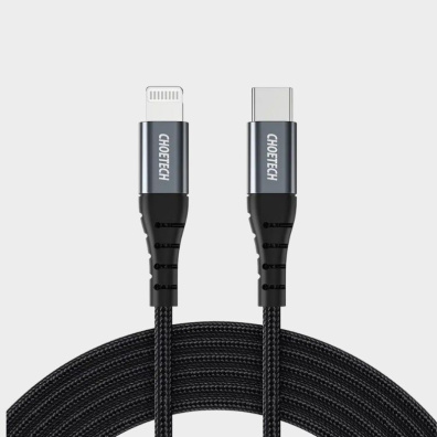 Καλώδιο Φόρτισης USB-C - Lightning Choetech IP0042 MFi cable 480Mb/s 3A 3m Μαύρο