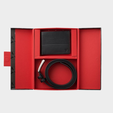 Σετ Δώρου Πορτοφόλι & Ζώνη Sergio Valentini 1528 Μαύρο