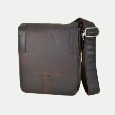 Δερμάτινη Τσάντα Χιαστί Chesterfield C48.0324-011 Καφέ