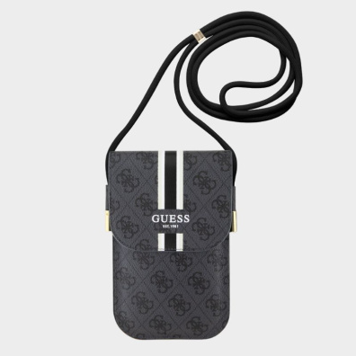 Τσαντάκι-Θήκη Κινητού Guess 4G Stripes GUOWBP4RPSK Μαύρο