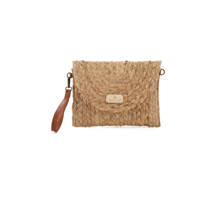 Ψάθινη Τσάντα Χειρός 960 Πορτοκαλί