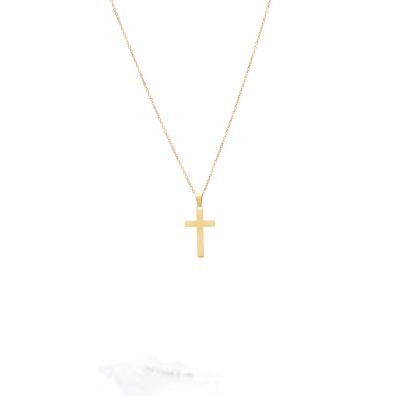 Αλυσίδα λαιμού με σταυρό HLLY 358 Χρυσό