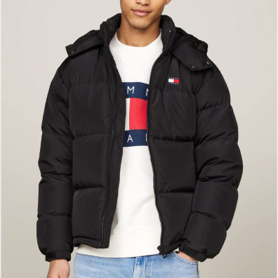 Αδιάβροχο Μπουφάν Puffer Tommy Hilfiger Alaska DM0DM19537-BDS Μαύρο
