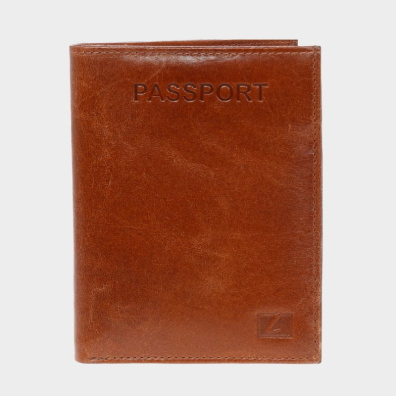 Δερμάτινο Πορτοφόλι Διαβατηρίου Lavor 1-3311 Καφέ