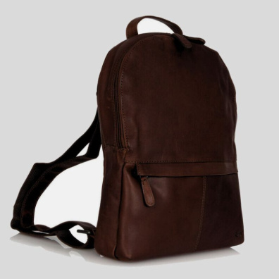 Δερμάτινο Σακίδιο Πλάτης RCM H40-024 Σκούρο Καφέ