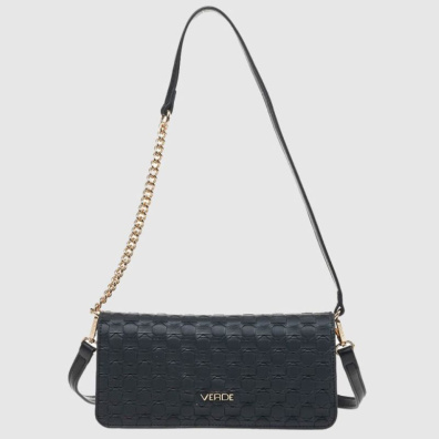 Τσάντα Ώμου Verde 16-7737 Μαύρο
