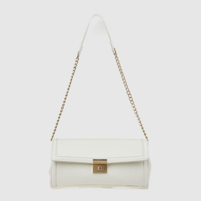 Τσάντα Ωμου Verde 16-0007950 Ασπρο