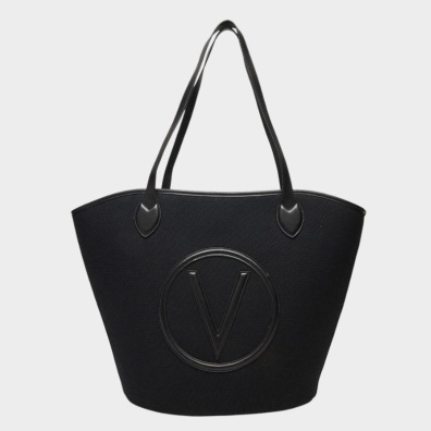 Ψάθινη Τσάντα Ώμου Valentino VBS7QO01CAN-001 Μαύρο