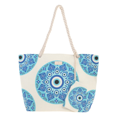 Τσάντα θαλάσσης 9653 Ασπρο