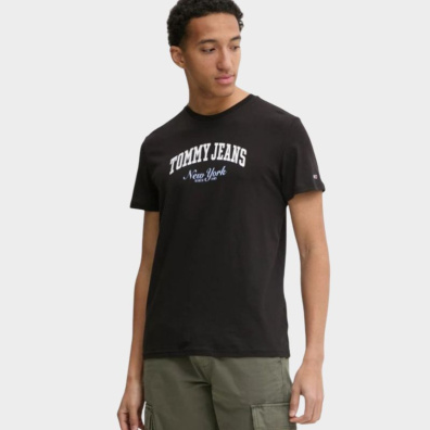 T-Shirt Tommy Hilfiger DM0DM20362-BDS Μαύρο