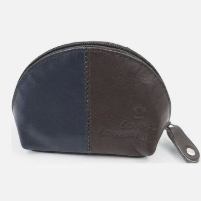 Δερμάτινο Μικρό Πορτοφόλι Lavor 1-7540 Καφέ-Μπλε