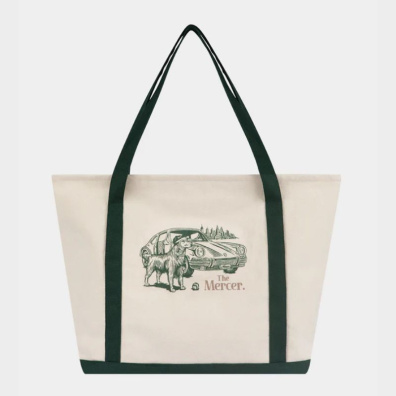 Τσάντα Mercer Canvas ΜΕ251004-154 Ασπρο/Πράσινο
