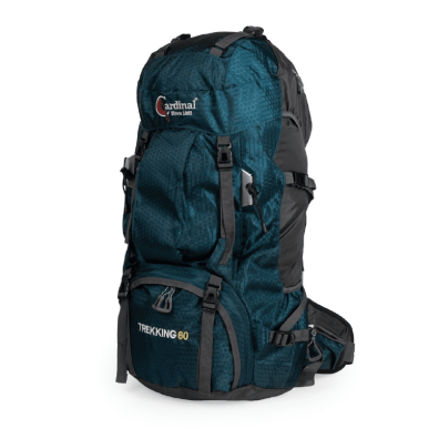 Σακίδιο ορειβασίας αδιάβροχο Ταξιδιού 60L Camping 1488 Πετρόλ