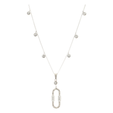 Κρεμαστό λαιμού JC-6601-4 - Ασημί