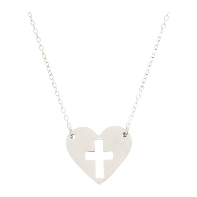 Κρεμαστό λαιμού AQE-9858-5 - Ασημί