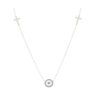 Κρεμαστό λαιμού AQE-9850-5 - Ασημί