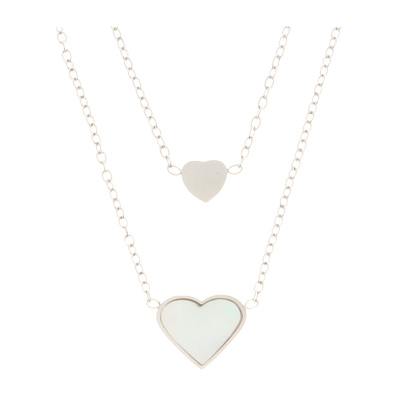 Κρεμαστό λαιμού AQE-9830-5 - Ασημί