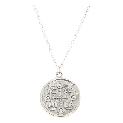 Κρεμαστό λαιμού AQE-9847-5 - Ασημί