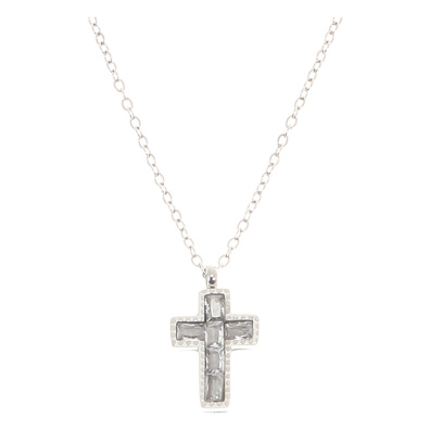 Κρεμαστό λαιμού AQE-9849-5 - Ασημί